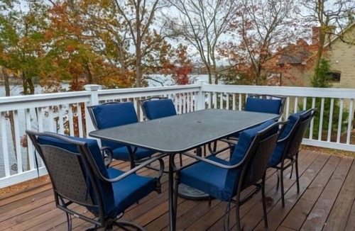 Moneta House | LAKE TIME: Pet friendly, beautifully furnished classic lake home with gentle lot, deep water, and mountain view. Ping ping, foosball and kayaks included.