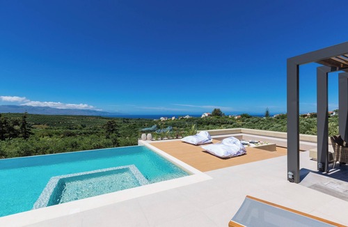 Kontomari Villa | Lux Villa ★Top Sea View ★ Gym & 6 bedrooms★Private Heated Pool