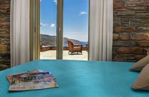 Koundouros Villa | Luxurious Stone Villa with Sea View and Pool in Kea (Tzia)-Regist Nu:00000120305