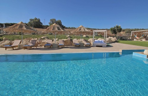 Pitsidia Villa | Luxury seafront villa Komos, stunning view, private pool,totally quietness