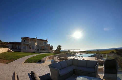 Skala Villa | Luxury Villa - 7 bedrooms, large private pool, seaviews, direct beach access