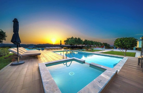 Agia Villa | MythicOlive one floor Private Pool villa with playground