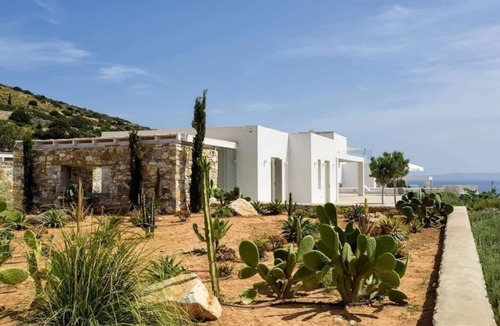 Paros Villa | Panoramic Vineyard Villa w/Large Private Pool 18m