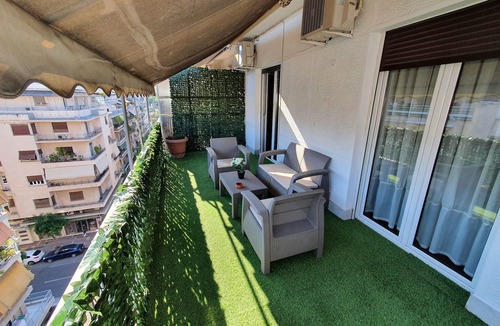 Attiki Apartment | Pedion Areos Park 4 - Metro in 40m - 2 bedr-6th floor penthouse, Athens Center