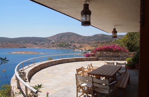Daskalio Villa | Private Waterfront Stone Villa, Swimming pool, Vast gardens, and Amazing views