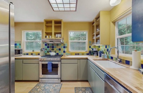 Eastsound House | Renovated, dog-friendly home with hot tub, fire pit and sound views