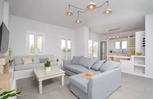 Plaka Villa | Seaside Naxos 2 Villas Private Pool 8 BDR/7 BATH Sleeps 20 @ Plaka