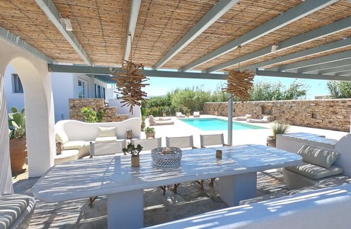 Plaka Villa | Seaside Naxos 2 Villas Private Pool 8 BDR/7 BATH Sleeps 20 @ Plaka