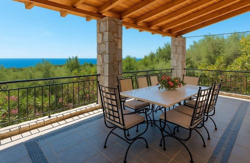Lefktron Villa | Seaside Serenity - Stylish Seaview Home