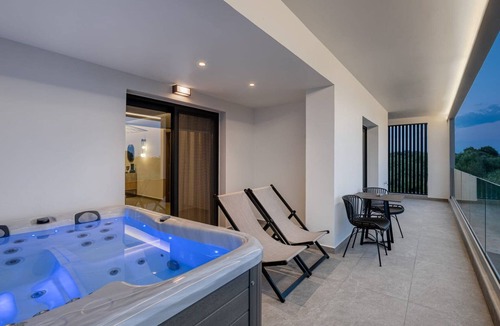 Preveza Villa | Sophisticated Preveza Suite | Suite Sereno | 1 Bedroom | Outdoor Veranda with.