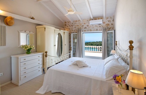 Katsimatika Villa | Splendid stone villa hovering above bay and sea views,with private pool