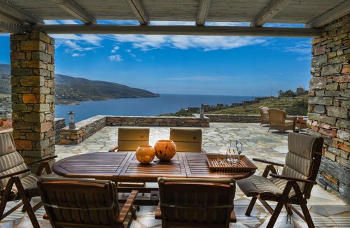 Koundouros Villa | Stone Villa with Sea View