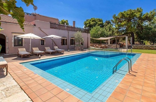 Pitharion Villa | Stylish Cretan Country House, A/C, Private Pool with Children's Section - 10mins to Chania & Beaches
