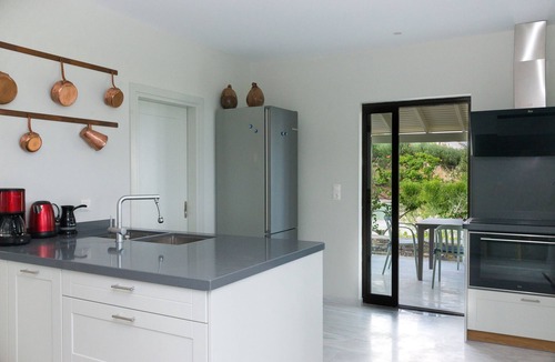 Ayia Fotia Villa | Stylish villa, private heated pool, large garden, sea view, en-suite bathrooms,