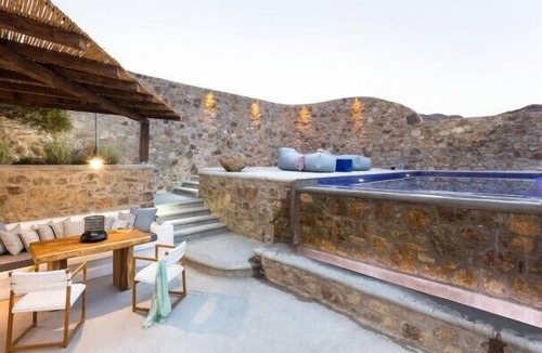 Panormos Villa | Suite with Private Pool and sea view