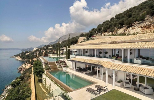 Nisaki Villa | Super Elite Corfu Villa | Villa Paradiso | 6 Bedroom | 2 Heated Infinity Pools.