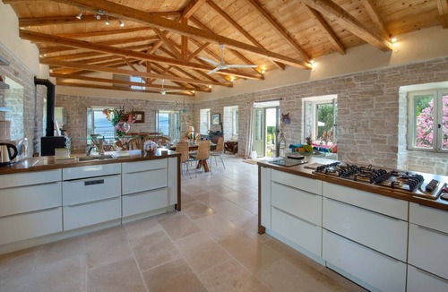 Koutsi Villa | Traditional 3-BR Villa with private pool/sea views