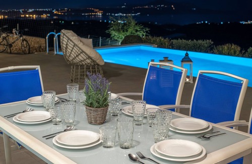 Gavalochori Villa | Villa Armonia, 3 bedrooms, sea views, 45m2 infinity pool w/heating, ping pong.