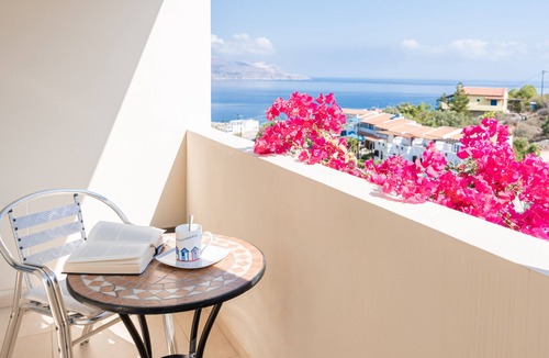 Kokkinon Khorion Villa | Villa Bougainvillea, Stunning Sea view, Near Almyrida, 2 Private Pools, Sleeps 7