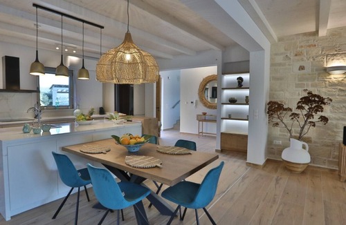 Asteri Villa | Villa Ephelia, relaxation in the olive grove, with sea view,nPool can be heated.