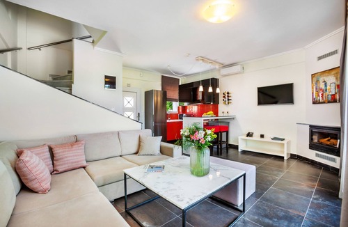 Pallini Villa | Villa Grande, luxury, heated pool, jacuzzi, excellence