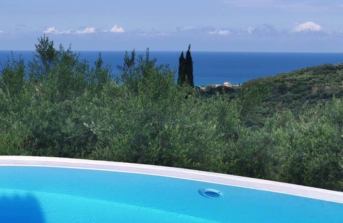 Agios Georgios House | Villa Myrtia – 3BR with Private Pool & Sea View
