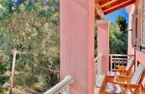 Agia Pelagia Chlomou Apartment | Villa Ourania - Studio 4 garden view