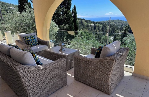 Magazia Villa | Villa Rosemary - 2 bed villa with infinity pool, extensive terraces & sea view.