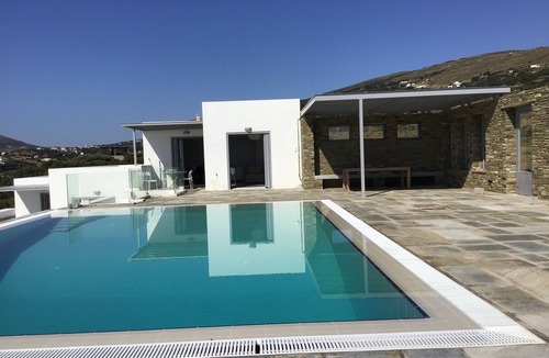 Steniai House | Villa with amazing sea view of the Agean sea and “chora”