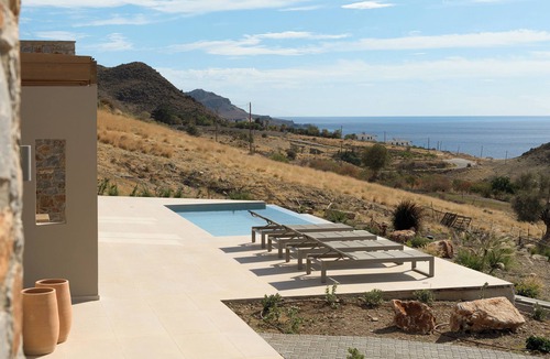 Lentas Villa | Votsalo Villa, with Pool, SeaViews, close to beach