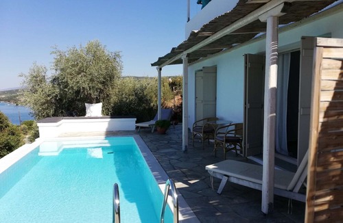 South Pelion Apartment | Whole villa # for 4 adults + 4 children - panorama sea view with pool