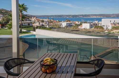 Kalyves Apartment | Xenodiki, Amphimatrion Luxe Apt, 750m to the beach, common pool & lovely view