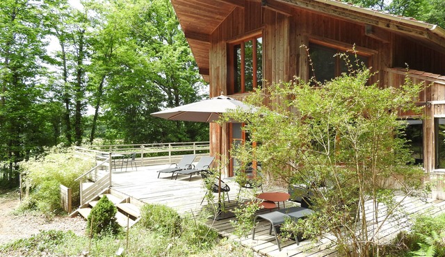 Charming villa "Le Bonheur du Bois" with spacious terrace and wooded garden