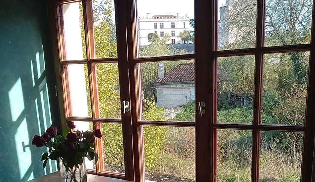 Chateau view is 4 minute walk to the village centre, chateau and river views.