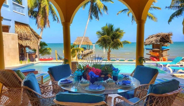 Luxury Beach Front Pool villa with FREE USE OF GOLF CART. See description