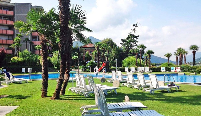 Nice apartment for 4 guests with pool, WIFI, A/C, TV, balcony and panoramic view
