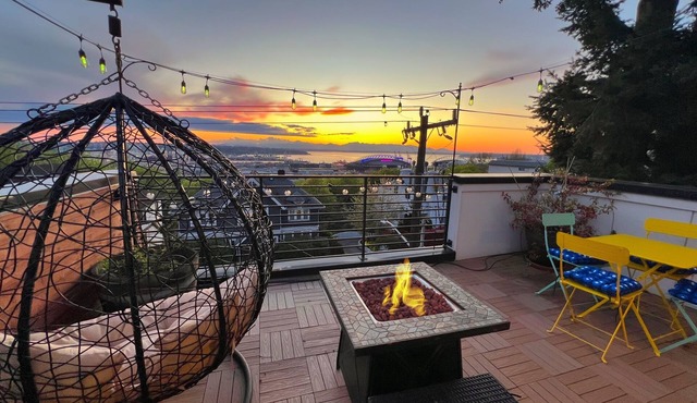 Rooftop Mural 1GB Parking AC Major international sporting event W/D BBQ Mountain&Bay Views New Kitchen