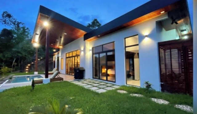Stunning 2 BR Villa w/Private Pool and Glorious Views Set Atop a Lush Hill in the Rainforest