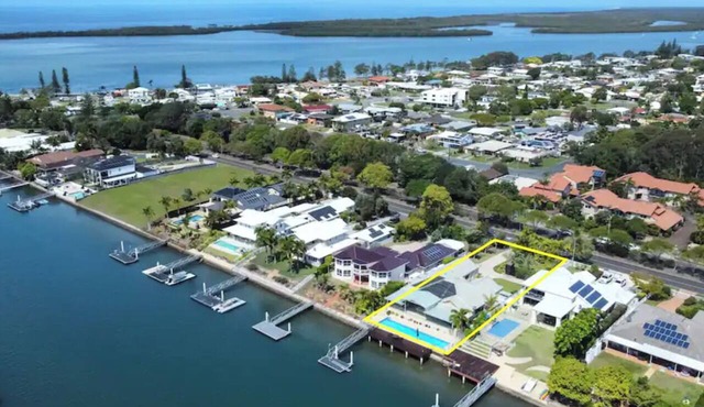 Take time to look through the stunning photos of this unique waterfront home.