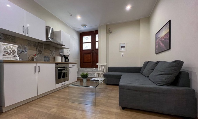 Psirri Apartment | (0Β) Two Bedroom Ground Floor PRIVATE Apartment in Psiri-Historic Center!