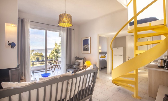 Neos Marmaras Apartment | Alterra Vita Apartmetns: Apartment with Attic and sunset view