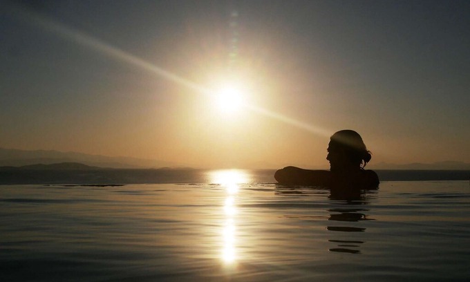 South Pelion Apartment | Apartment No. 1 # for 3 adults or 2 adults + 2 children - panorama sea view with pool