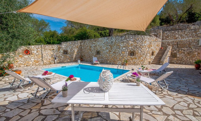 Ieromonachos House | Dive into Summer - Kirki's Cozy Pool Gem on Paxoi