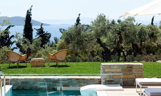 Ouranoupoli Villa | Eagles Villas Halkidiki Residential 2 Bedroom Pool Villa with Private Garden