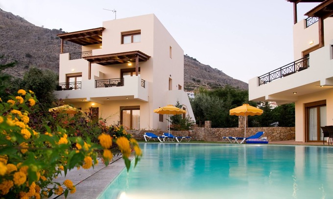 Pefkos Villa | Executive Villa-Sea View Complex of Villas with Shared Pool