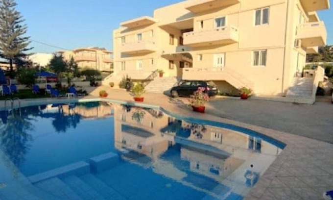 Agia Apartment | Litinas Apartment 13 with balcony in front of the pool