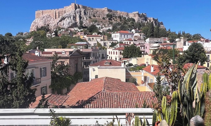 Monastiraki Apartment | Romantic Acropolis-View Apartment in the Heart of Plaka. Luxury Stylish Stay!