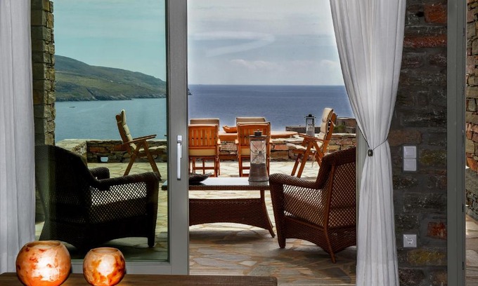 Koundouros Villa | Stone Villa with Sea View