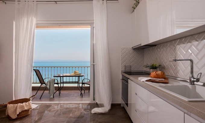 Haniotis Apartment | The Beach House - Steps from the Sea