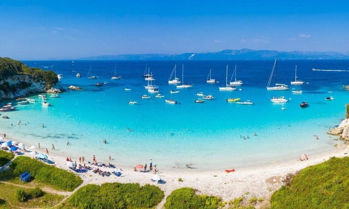 Paxos Villa | Villa Anastasia Large Private Pool Walk to Beach Sea Views A C Wifi Car Not Required - 2248